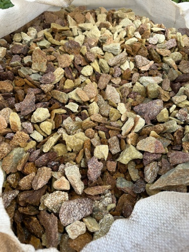 Златолит персиковый декоративная каменная крошка купить в Оханске