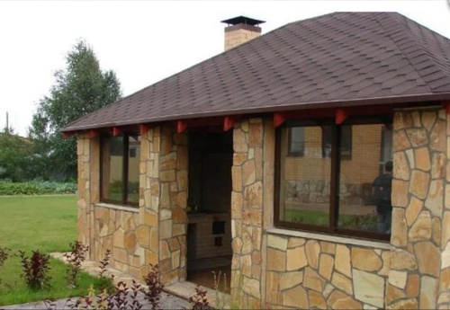 Плитняк златолит жёлтый для фасада 1,5-3 см купить в Оханске