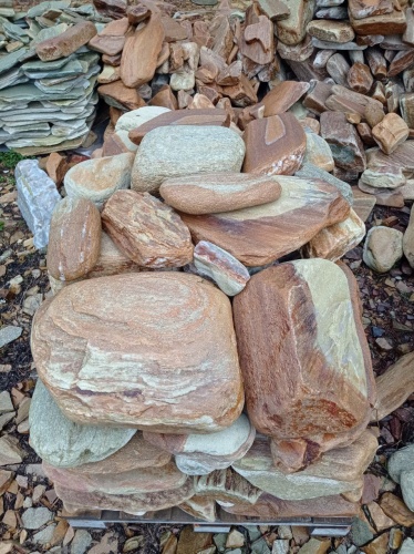 Златолит жёлтый, жёлто-зелёный глыбки и валуны для ланшафтного дизайна купить в Оханске